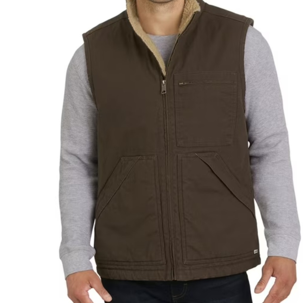 LEE sherpa lined workwear vest